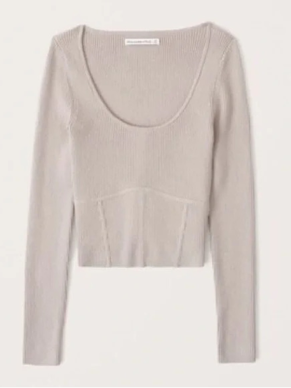 Abercrombie Scoopneck Corset Sweater Top